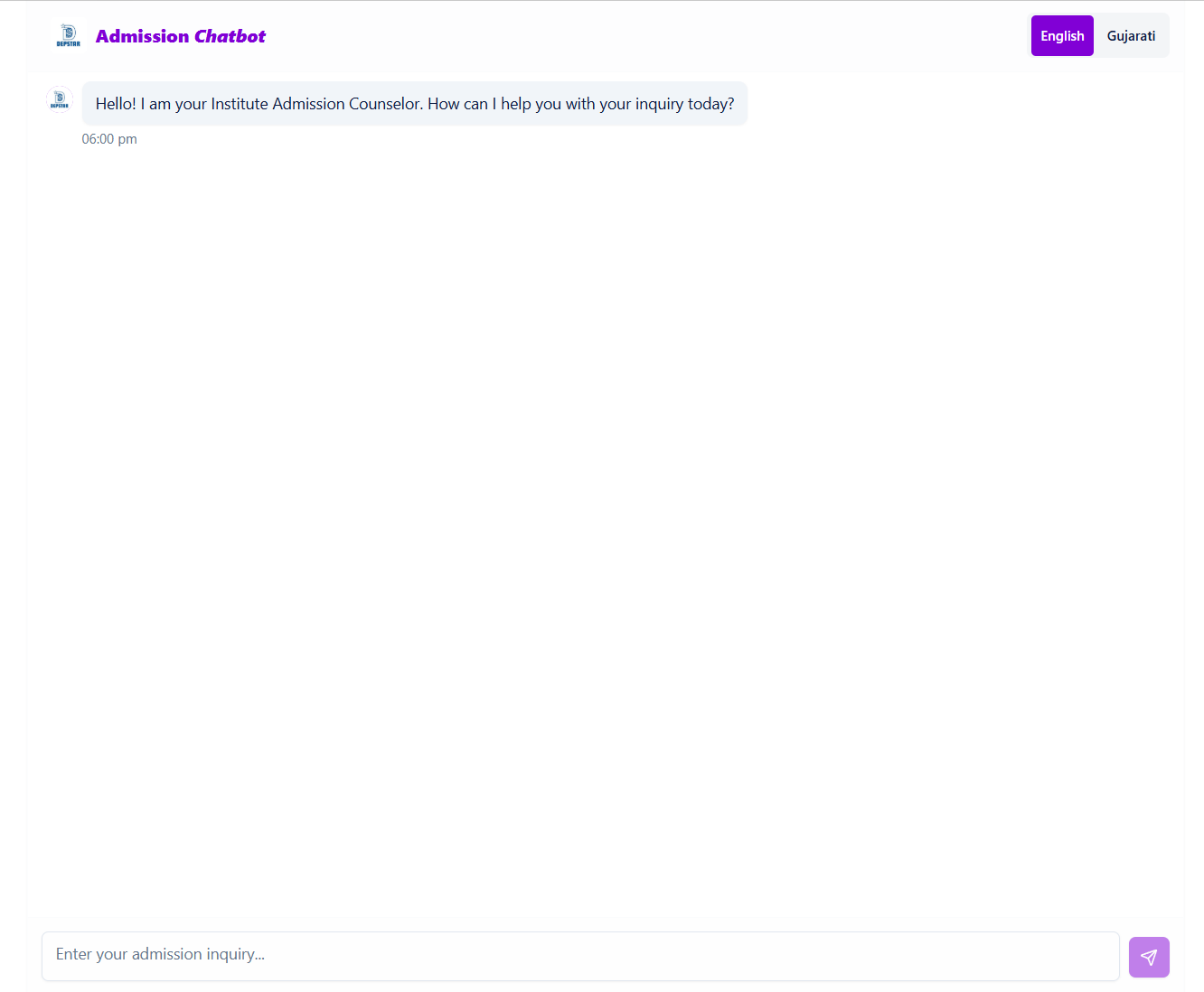 DEPSTAR Admission Bot